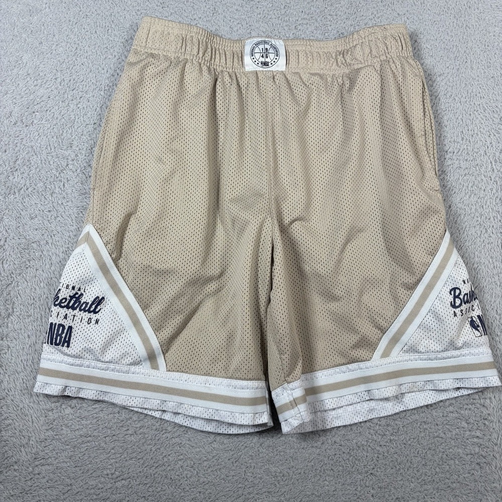 NBA National Basketball Association Shorts Mens Medium Beige Khaki